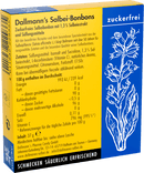 Bonbons à la sauge Dallmann's Bonbons pour la gorge et la toux sans sucre (lot de 20), 37 g