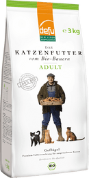 Defu Droogvoer voor katten met biologisch gevogelte, Adult, 3 kg