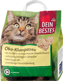 Dein Bestes Your Best Litière pour chat, Litière agglomérante écologique, 10 l