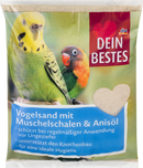 Dein Bestes Sable pour oiseaux avec grains de coquillages et huile d'anis Sable de coquillages, 2,5 kg