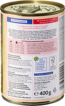 Dein Bestes Natvoer voor honden met 60% rundvlees, aardappel, wortel en distelolie, Naturverliebt, 400 g