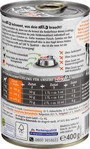 Dein Bestes Nourriture humide pour chiens, Heldenmahlzeit, 100 % pur poulet, 400 g