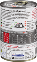 Dein Bestes Nourriture humide pour chiens, Heldenmahlzeit, 100 % pur bœuf, 400 g