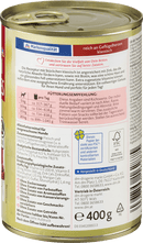 Dein Bestes Nourriture humide pour chiens, riche en cœurs de volaille classique, 400 g