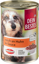 Dein Bestes Natvoer voor honden, rijk aan kip in saus, 400 g