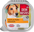 Dein Bestes Nourriture humide pour chiens, riche en poulet classique, 300 g