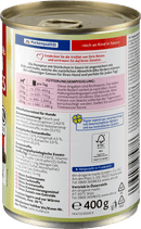 Dein Bestes Nourriture humide pour chiens, riche en boeuf en sauce, 400 g