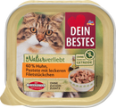 Dein Bestes Natvoer voor katten met kip in pasteitjes, Naturverliebt, 100 g