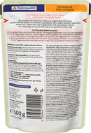 Dein Bestes Nourriture humide pour chats, poulet et canard en sauce, 100 g
