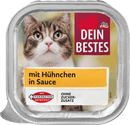 Dein Bestes Nourriture humide pour chat au poulet, en sauce, 100 g