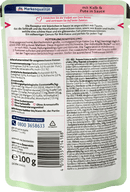 Dein Bestes Nourriture humide pour chats au veau et à la dinde, en sauce, 100 g
