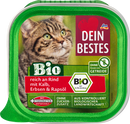 Dein Bestes Nourriture humide pour chats, bio, boeuf &amp; veau, 100 g
