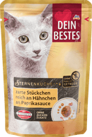 Dein Bestes Nourriture humide pour chats, Eye Feast Riche en poulet avec sauce au paprika, 100 g