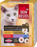 Dein Bestes Nourriture humide pour chats, Eye Feast Multipack, Sachet Variation en Sauce 8x100g, 800 g