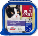Dein Bestes Nourriture humide pour chats MSC riche en saumon, 100 g