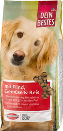 Dein Bestes Croquettes pour chiens avec boeuf, légumes et riz, 3 kg
