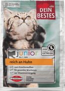 Dein Bestes Croquettes pour chats Chaton au poulet, junior, 500 g