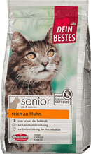 Dein Bestes Croquettes pour chats au poulet, senior, 750 g