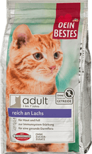 Dein Bestes Croquettes pour chats au saumon, adulte, 750 g