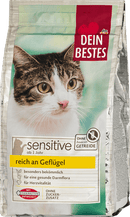 Dein Bestes Croquettes pour chats sensibles à la volaille, 750 g