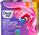 Lessive couleur Denkmit 3 en 1 Active Caps, 22 pièces.