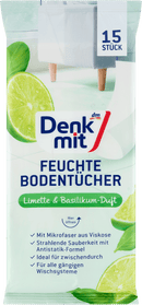 Serpillières Denkmit Lime &amp; Basilic, 15 pièces.