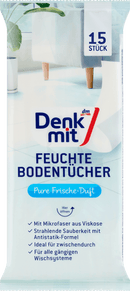 Balais humides Denkmit Pure Fresh Fragrance, 15 pièces.