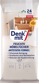 Chiffons de nettoyage humides Denkmit pour meubles, 24 pièces.