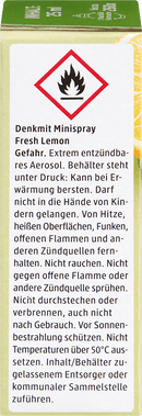 Denkmit Luchtverfrisser minispray Fresh Lemon navulverpakking, 25 ml