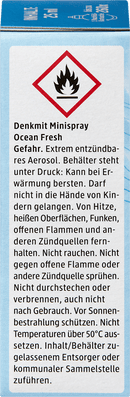 Denkmit Luchtverfrisser minispray Ocean Fresh navulverpakking, 25 ml