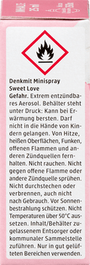 Recharge pour mini-spray désodorisant Denkmit Sweet Love, 25 ml