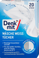 Denkmit Gants de toilette blancs, 20 pièces