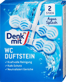 Pierre parfumée WC Denkmit Aqua Splash, 2 pièces.