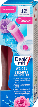 Denkmit WC-reiniger gel Stempel Flower navulverpakking 1 stuk, 75 ml