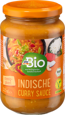 dmBio Currysaus, Indiaas, romig-pittig, 325 ml