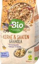 dmBio Knapperig muesli, zaden & noten granola, 500 g