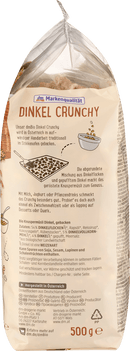 dmBio Muesli Crunchy, spelt, 500 g