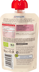 dmBio Quetschie poire-fraise en pomme de 1 an, demeter, 100 g