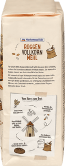 dmBio Volkorenroggemeel, 1.000 g