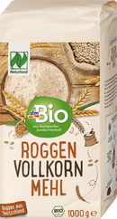dmBio Volkorenroggemeel, 1.000 g
