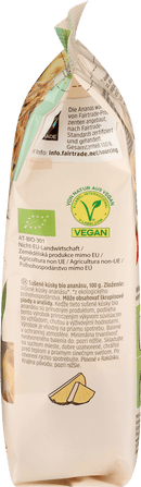dmBio Gedroogd fruit, stukjes ananas, 100 g