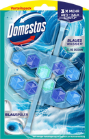 Domestos Toiletblok Blauspüler Ocean, 2 stuks