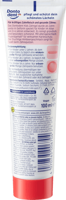 Dentifrice Dontodent pour enfants jusqu'à 6 ans, 100 ml