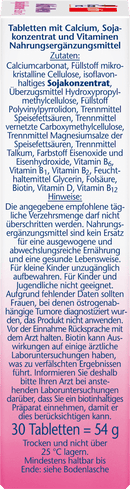 Doppelherz Active Meno Soy Isoflavones + Calcium + Vitamine D3 Comprimés 30 pièces, 52,1 g