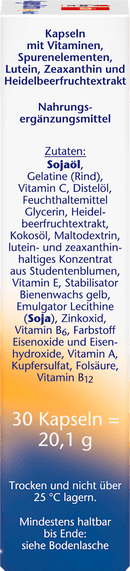 Doppelherz Eyes Extra Day + Night Capsules 30 pièces, 16,2 g