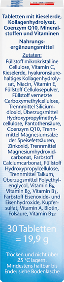 Comprimés Doppelherz Peau + Cheveux + Ongles (30 pièces), 19,9 g