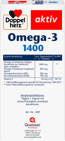 Doppelherz Omega-3 1400 Gélules 90 pièces, 171,3 g