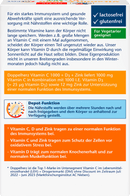 Doppelherz Vitamine C 1000 + D3 + zink depot-tabletten 30 stuks, 42,9 g
