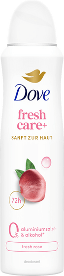 Déodorant en spray Dove au parfum de rose et au complexe de zinc, 150 ml