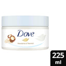 Gommage corporel Dove Macadamia et lait de riz, 225 ml